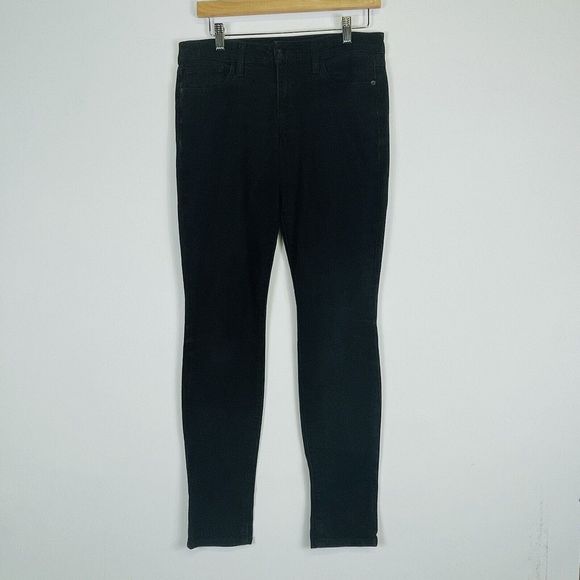 JOE'S Jeans Whiskered Black The Skinny Fit Denim 8.5" Rise Womens Sz 28 - Picture 1 of 7
